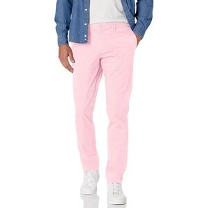 Original Penguin Men's Slim Fit Premium Basic Chino Pants in Parfait Pink 29x32